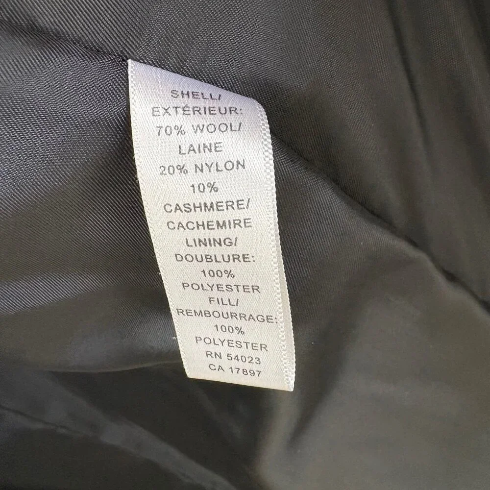 Banana Republic Men’s Navy Wool Cashmere Coat Size L